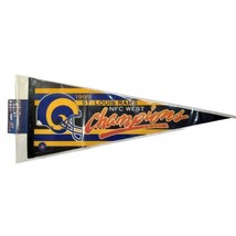 NFL St Louis Rams Pennant 1999 NFC West Champions Vintage WINCRAFT - £15.49 GBP