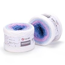 YarnArt Rosegarden 100% Cotton 250gr 8.80 oz 1094yds Cake Yarn Rainbow Crochet Y - £11.92 GBP+