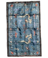 Handmade Antique Chinese collectible silk textile 2.6&#39; x 3.8&#39; (79cm x 11... - $53,367.08 MXN