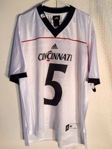 Adidas NCAA Jersey Cincinnati Bearcats #5 White sz L - £8.66 GBP