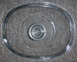Pyrex Corning Ware F-12-C French White 1.5 Oval Glass Lid Cover - £19.35 GBP