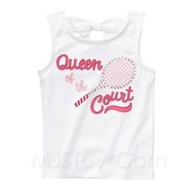 NWT Gymboree glamour Queen Of The Tennis Court Girl Sleeveless Tank Top Size 4/5 - £11.84 GBP