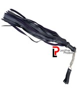 Handcrafted Heavy-Duty Flogger – 25 Cowhide Leather Falls with Finger Loop - $33.65