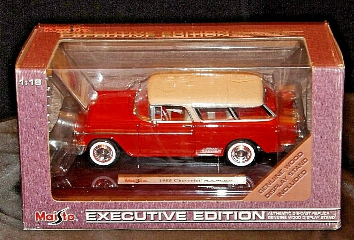 1955 two tone Chevrolet Nomad Maisto Collectibles AA20-7039RP Vintage Co... - $69.95