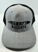 Shot Show Berry&#39;s Bullets Gray Black Mesh Truckers Snapback Hat Cap - £15.51 GBP