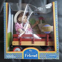 My Beautiful Friend 16&quot; Posable Doll and Wagon Set by Gigo Toy #99238 New In Box - £37.44 GBP
