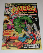 Omega the Unknown # 2--price variant...FINE+  6.5 grade....1976 comic book--E - £30.63 GBP