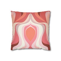 Decorative Throw Pillow Covers With Zipper - Set Of 2, Boho Pink And White Conte - £29.98 GBP