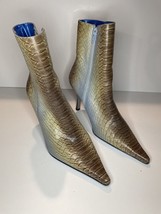 Vintage Two Lips Snakeskin Boots Ankle Booties - Size 7 - Made In Brazil - £67.93 GBP