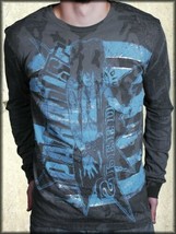 Drifter Speed Metal Rocker Guitar Pop Art Men Long Sleeve T-Shirt Grey NEW M-XXL - £42.50 GBP
