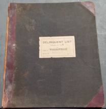 Delinquent List Taxes of Walshville 1908 Panama Illinois Plat Map Montgomery Cty - £37.18 GBP