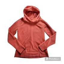 The North Face Medium Women Hoodie Cowl Neck Coral Pink Thumb Holes Pull... - $13.85