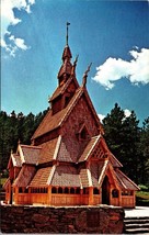 Stave Church Norway Replica Rapid City South Dakota Postcard Unposted - £7.86 GBP