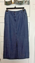 Jones Wear Sport Denim Maxi Skirt Size 10 - $32.10