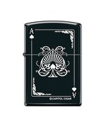 Zippo Lighter - In Spades Black Matte - ZCI006607 - $27.39