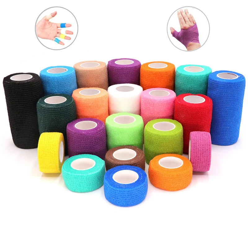 Sporting 4.8m Colourful Elastic Bandage Sportings Protector Athletic Supporter S - £23.45 GBP