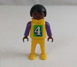 1981 Geobra Playmobile Children Sports Playing #4 Child 2&quot; Toy Figure (A) - $9.69