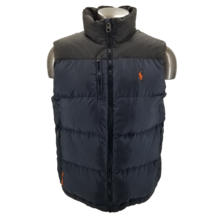 Polo Ralph Lauren Down Vest Mens Vintage Black Blue Puffer RL/150 Skiing... - $110.33