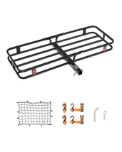 VEVOR Hitch Cargo Carrier 53x19x5in with Stabilizer Ratchet Straps Cargo... - $72.99