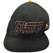 Los Angeles Lakers Adidas Hat Youth Kids Size 4-7 Boys Black NBA Snapback LA - £24.05 GBP