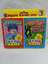 Vintage 2 Pack Game Set Hearts And Crazy Eights - £8.27 GBP