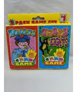 Vintage 2 Pack Game Set Hearts And Crazy Eights - $14.66 CAD