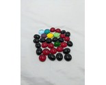 Lot Of (32) 1/2&quot; Board Game Card Game Glass Bead Counters - £23.48 GBP
