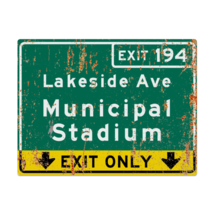 Retro Municipal Stadium Replica Metal Highway Sign - $24.00+