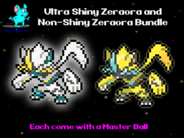 Shiny Zeraora + Non-Shiny Zeraora /w Master Balls Bundle for Sword &amp; Shield - £4.70 GBP