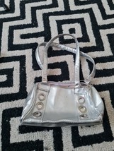 Silver Hand Bag Women Size small ( slight peels) express shipping - $18.00