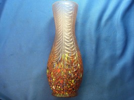 1920 Czech Kralik Bohemian End Of Day Spatter Splatter Art Glass Vase - £152.77 GBP