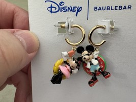 Disney Parks Baublebar Mickey and Minnie Mouse Summer Earrings NEW