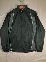 Reebok Outdoor Running Jacket Men&#39;s Extra Large XL Black/Gray Full Zip - $27.10