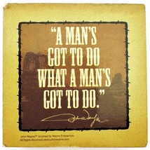 John Wayne A Man&#39;s Gotta Do What A Man&#39;s Gotta Do Magnet 2 x 2 in - £10.51 GBP