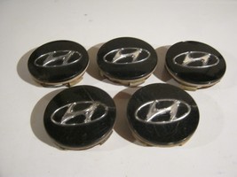 Lot of 5 factory 2005 2006 Hyundai Santa Fe alloy wheel center caps hubcaps - £21.81 GBP
