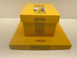 Gourmet Du Village Multipurpose Squate Platter With Dip Chiller Yellow NIB - £15.60 GBP