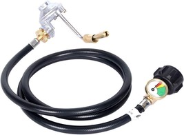 5FT Propane Adapter Hose with Propane Grill Regulator Suitable for Black... - £31.61 GBP