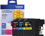 Brother LC1033PKS, LC-103, Innobella High-Yield Ink, 600 Page-Yield, 3/Pack - £40.43 GBP