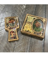 Vintage Lucite Flower Lady Bug Seeds Spoon Rest And Trivet Plastic - €25,47 EUR