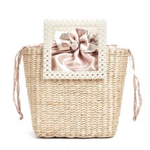 New  Fashion Straw Bag Hand-Woven Shoulder Bag Seaside Vacation Designer Handbag - £127.85 GBP
