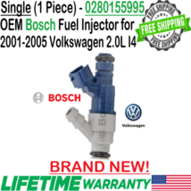 NEW OEM Bosch x1 Fuel Injector for 2000-05 Volkswagen Golf Beetle Jetta 2.0L I4 - £75.17 GBP