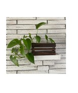 Self Watering Rectangle Rustic Crate Planter 7.9in x 4.4in x 4in Great G... - $11.29