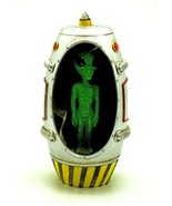 Alien in Spaceship 3153 LED Light Up Backflow Cone Incense Burner 7.5&quot; H - £24.92 GBP