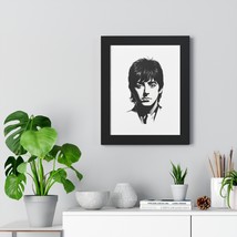 Framed Vertical Poster of Paul McCartney - Black and White Portrait by I... - £48.60 GBP+