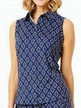 Nwt Ladies Belyn Key Navy Blue Seville Sleeveless Golf Shirt - S &amp; Xl - £29.53 GBP