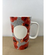 2015 Starbucks Dot Collection Red Floral Poppy 16 oz Mug Cup  - £15.76 GBP