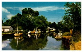 Bayou Shrimp Boat Boat Postcard Posted 1955  - £7.70 GBP