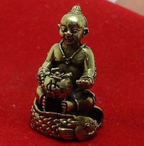 tiny guman kuman gumantong boy ride fish magic spirit Thai amulet lucky gamble w - £23.54 GBP