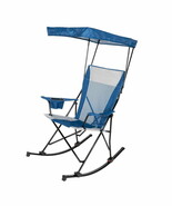 Portable Camping Rocking Chair With Canopy Indoor/Outdoor Rocker Folding... - $1,425.32 MXN