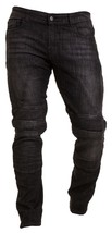 Men Motorbike Riding Jeans Stretch Panel Denim Motorcycle Pants Armored Trousers - £45.77 GBP+